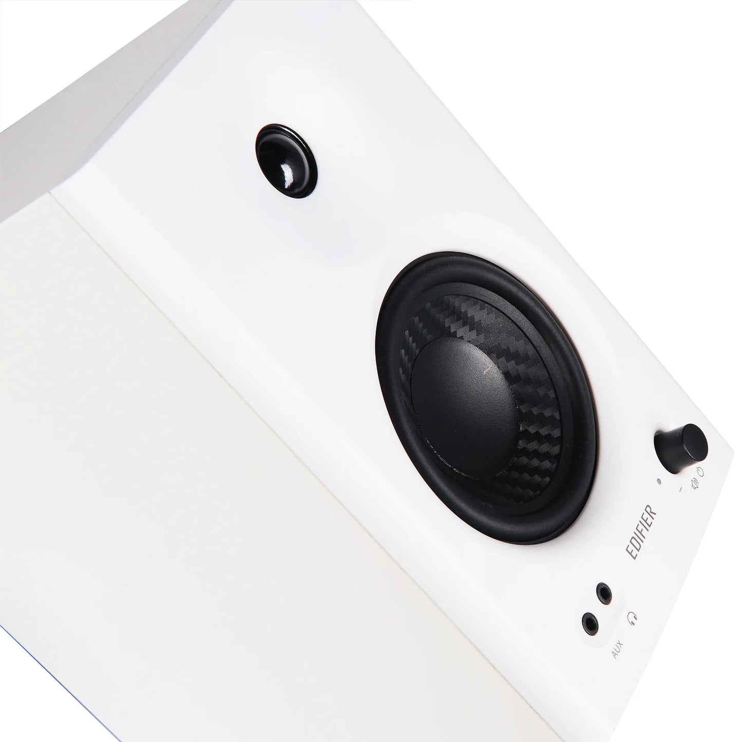 MR4 Powered Studio Monitor Speakers, 4" Active Near-Field Monitor Speaker - White (Pair)